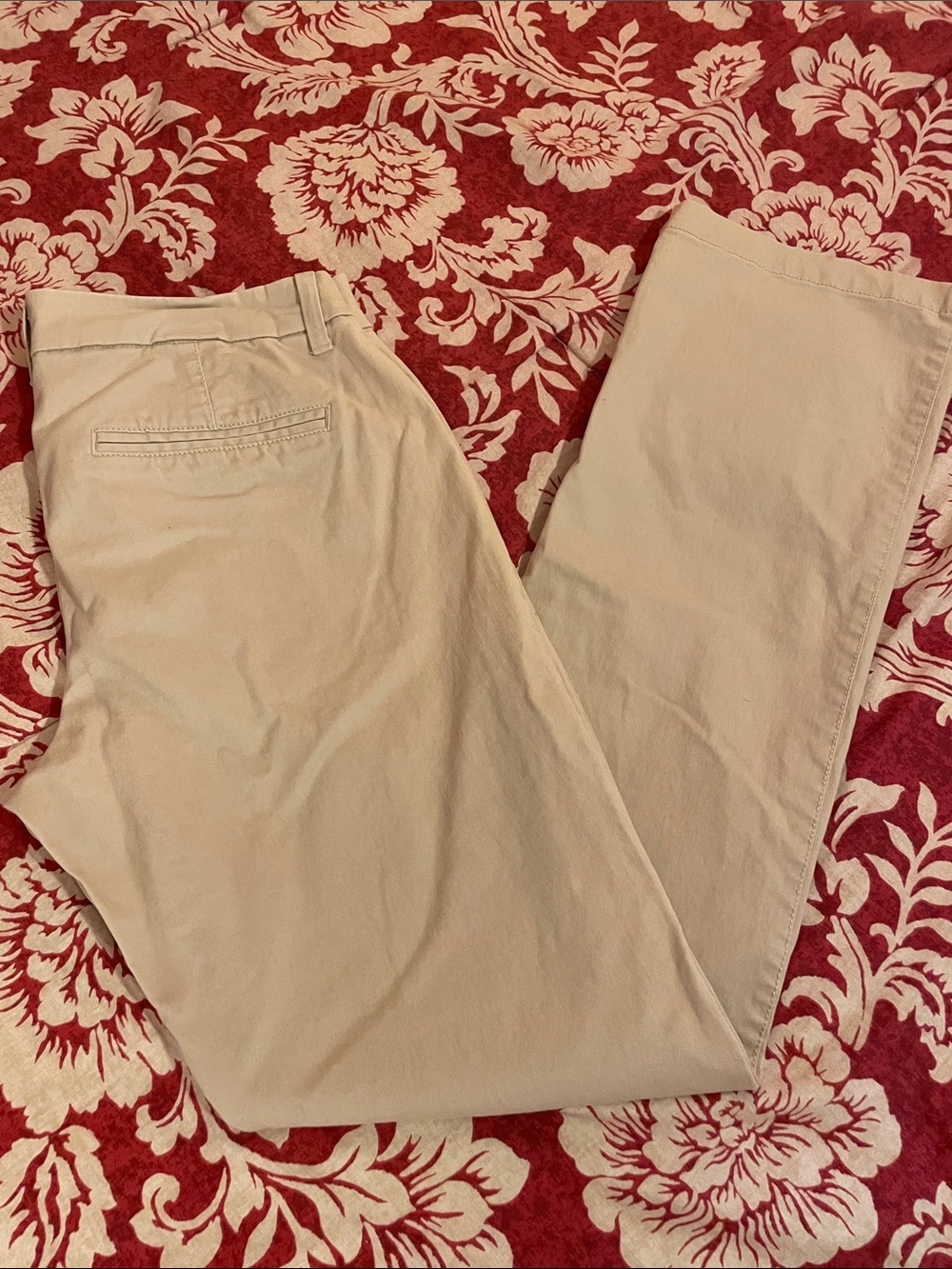Old Navy Khaki Straight-Leg Women's Chinos